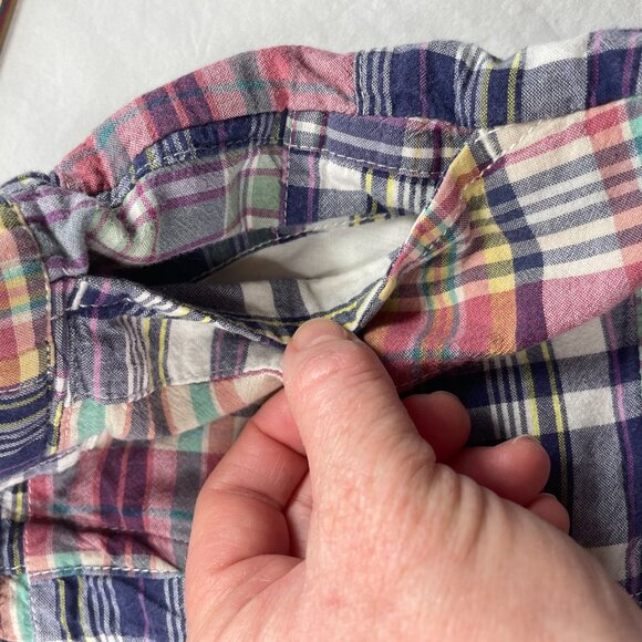 J.Crew Crew Cuts PLAID MADRES SHORTS Boy Size 6 Multicolor plaid shorts EUC - Picture 13 of 14